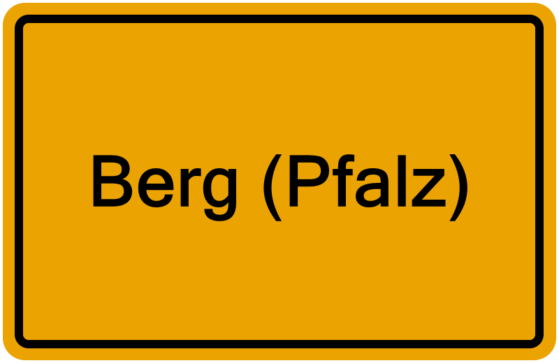 Handelsregisterauszug Berg (Pfalz)